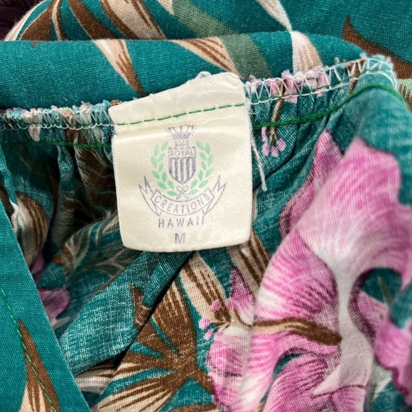 💚💕VTG Royal Creations Hawaii,Hawaiian Royalty Floral Muumuu, Collector’s Find-M - Picture 7 of 9